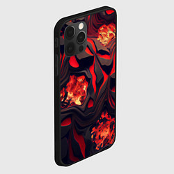 Чехол для iPhone 12 Pro Max Застывающая лава, цвет: 3D-черный — фото 2