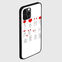 Чехол для iPhone 12 Pro Max Valentain Day, цвет: 3D-черный — фото 2