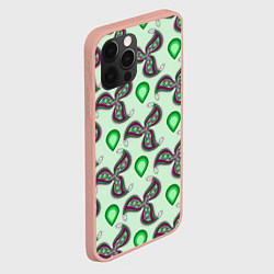 Чехол для iPhone 12 Pro Max Зеленая капля, цвет: 3D-светло-розовый — фото 2