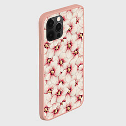 Чехол для iPhone 12 Pro Max Нежность цветов, цвет: 3D-светло-розовый — фото 2