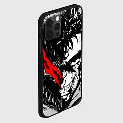 Чехол для iPhone 12 Pro Max Берсерк - доспехи зверя, цвет: 3D-черный — фото 2