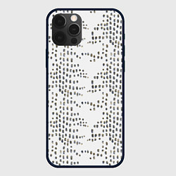 Чехол для iPhone 12 Pro Max Паттерн с акварельными каплями, цвет: 3D-черный