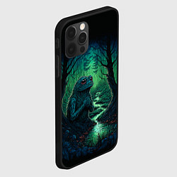 Чехол для iPhone 12 Pro Max Лягушонок Пепе сидит на болоте, цвет: 3D-черный — фото 2