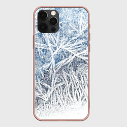 Чехол для iPhone 12 Pro Max Абстрактный ледяной паттерн, цвет: 3D-светло-розовый