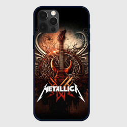 Чехол iPhone 12 Pro Max Metallica гитара и логотип