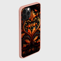 Чехол для iPhone 12 Pro Max Огненные узоры, цвет: 3D-светло-розовый — фото 2