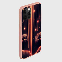 Чехол для iPhone 12 Pro Max Неоновый тропический дождь, цвет: 3D-светло-розовый — фото 2