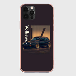 Чехол для iPhone 12 Pro Max Volkswagen Golf class, цвет: 3D-светло-розовый