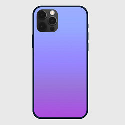 Чехол для iPhone 12 Pro Max Фиолетовый градиент, цвет: 3D-черный