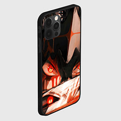 Чехол для iPhone 12 Pro Max Аста и его демон - Черный клевер, цвет: 3D-черный — фото 2