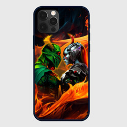 Чехол для iPhone 12 Pro Max Wraith King and Gueen of Pain, цвет: 3D-черный