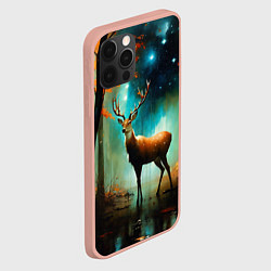 Чехол для iPhone 12 Pro Max Лесной олень, цвет: 3D-светло-розовый — фото 2