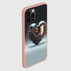 Чехол для iPhone 12 Pro Max Кибер сердце, цвет: 3D-светло-розовый — фото 2
