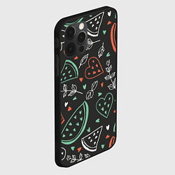 Чехол для iPhone 12 Pro Max Любовь в арбузах, цвет: 3D-черный — фото 2
