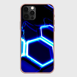 Чехол для iPhone 12 Pro Max Neon abstraction plates storm, цвет: 3D-светло-розовый