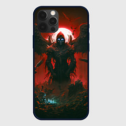 Чехол для iPhone 12 Pro Max Крылатый демон, цвет: 3D-черный