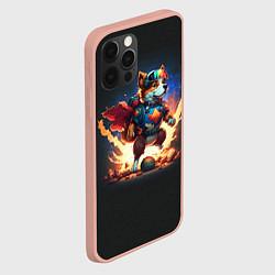 Чехол для iPhone 12 Pro Max Супер корги, цвет: 3D-светло-розовый — фото 2
