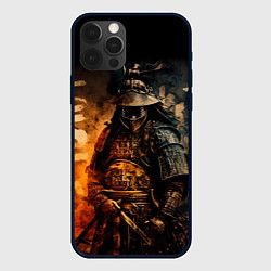 Чехол для iPhone 12 Pro Max Самурай в тумане, цвет: 3D-черный