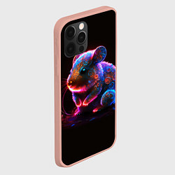 Чехол для iPhone 12 Pro Max Неоновый хомячок, цвет: 3D-светло-розовый — фото 2