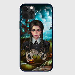 Чехол iPhone 12 Pro Max Нарисованная дочь Уэнздей