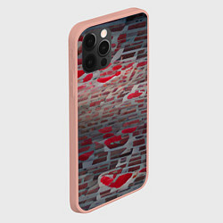Чехол для iPhone 12 Pro Max Любовная абстракция, цвет: 3D-светло-розовый — фото 2
