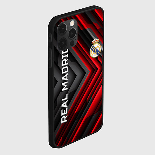 Чехол iPhone 12 Pro Max Real Madrid art / 3D-Черный – фото 2