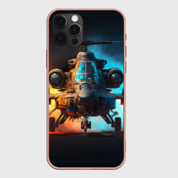 Чехол для iPhone 12 Pro Max Вертолет Ка - AI, цвет: 3D-светло-розовый