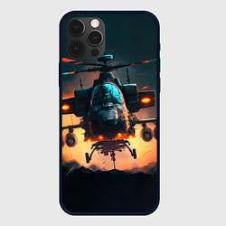Чехол для iPhone 12 Pro Max Вертолет Ка 2 - AI, цвет: 3D-черный
