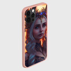 Чехол для iPhone 12 Pro Max Лесная принцесса, цвет: 3D-светло-розовый — фото 2