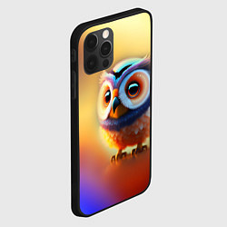 Чехол для iPhone 12 Pro Max Яркая совушка, цвет: 3D-черный — фото 2