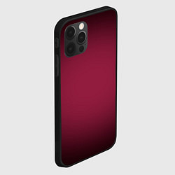 Чехол для iPhone 12 Pro Max Градиент светлая марсала с переходом в черный, цвет: 3D-черный — фото 2