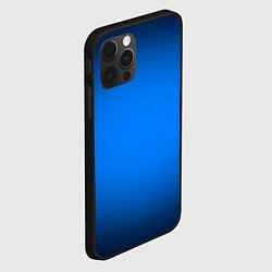 Чехол для iPhone 12 Pro Max Лазурный фон и черная виньетка, цвет: 3D-черный — фото 2
