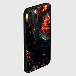 Чехол для iPhone 12 Pro Max Midjourney Цветок вулкан, цвет: 3D-черный — фото 2