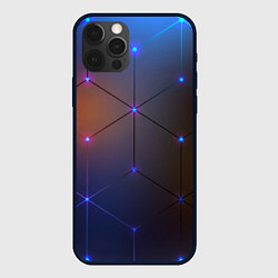Чехол для iPhone 12 Pro Max Космические треугольники, цвет: 3D-черный