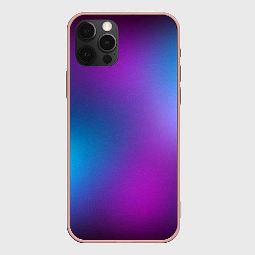 Чехол iPhone 12 Pro Max НЕОНОВЫЙ ГРАДИЕНТ / 3D-Светло-розовый – фото 1