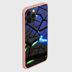 Чехол для iPhone 12 Pro Max Светящаяся лава, цвет: 3D-светло-розовый — фото 2