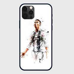 Чехол для iPhone 12 Pro Max CR 7 Juventus, цвет: 3D-черный