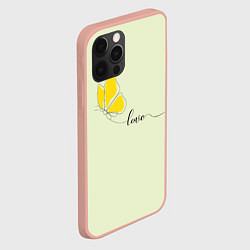 Чехол для iPhone 12 Pro Max Это любовь к тебе, цвет: 3D-светло-розовый — фото 2