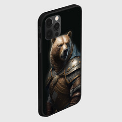 Чехол для iPhone 12 Pro Max Медведь в доспехах, цвет: 3D-черный — фото 2
