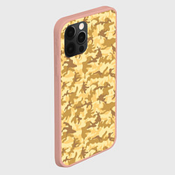 Чехол для iPhone 12 Pro Max Пустынный камуфляж, цвет: 3D-светло-розовый — фото 2