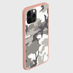 Чехол для iPhone 12 Pro Max Арктический камуфляж, цвет: 3D-светло-розовый — фото 2