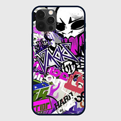 Чехол для iPhone 12 Pro Max Рок тематика, цвет: 3D-черный