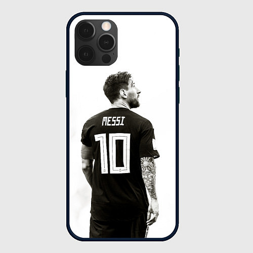 Чехол iPhone 12 Pro Max 10 Leo Messi / 3D-Черный – фото 1