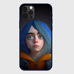 Чехол для iPhone 12 Pro Max Билли Айлиш портрет, цвет: 3D-черный
