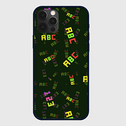 Чехол для iPhone 12 Pro Max ABC, цвет: 3D-черный