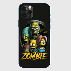 Чехол для iPhone 12 Pro Max Simpsons zombie, цвет: 3D-черный