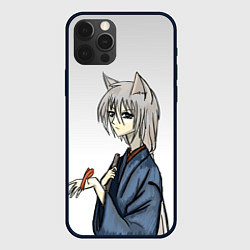 Чехол для iPhone 12 Pro Max Томоэ и птичка, цвет: 3D-черный