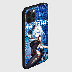 Чехол для iPhone 12 Pro Max Шэнь Хэ на фоне расколотого льда, цвет: 3D-черный — фото 2