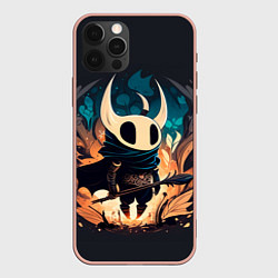 Чехол для iPhone 12 Pro Max Hollow Knight c посохом, цвет: 3D-светло-розовый