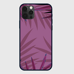 Чехол для iPhone 12 Pro Max Розовая пальма, цвет: 3D-черный